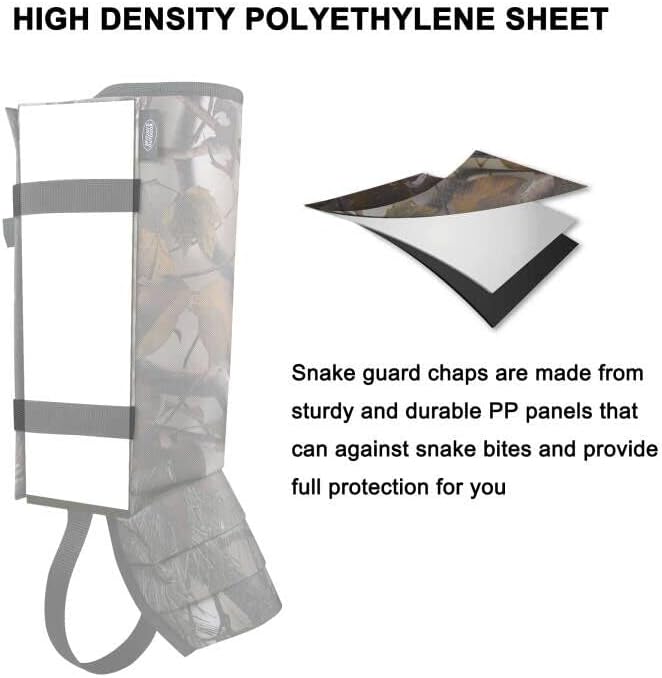 MDSTOP Snake Gaiters Leg Guards, Waterproof Snake Guards, Adjustable Snake Bite Protection for Lower Legs, Snake Chaps for Men&Women - Image 5